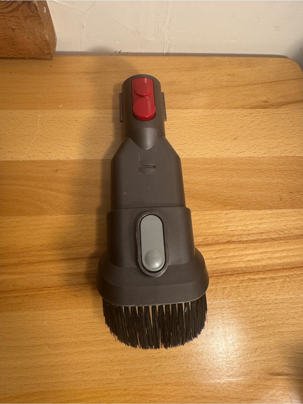 Dyson Vacuum Brush Attachment with Soft Bristles - Dark Gray & Red